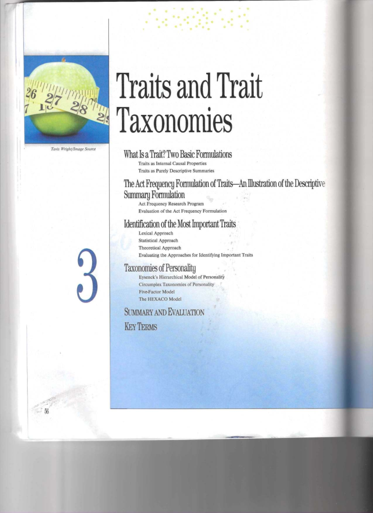 Chapter 3: Traits and Trait Taxonomies in Personality Psychology - Studocu