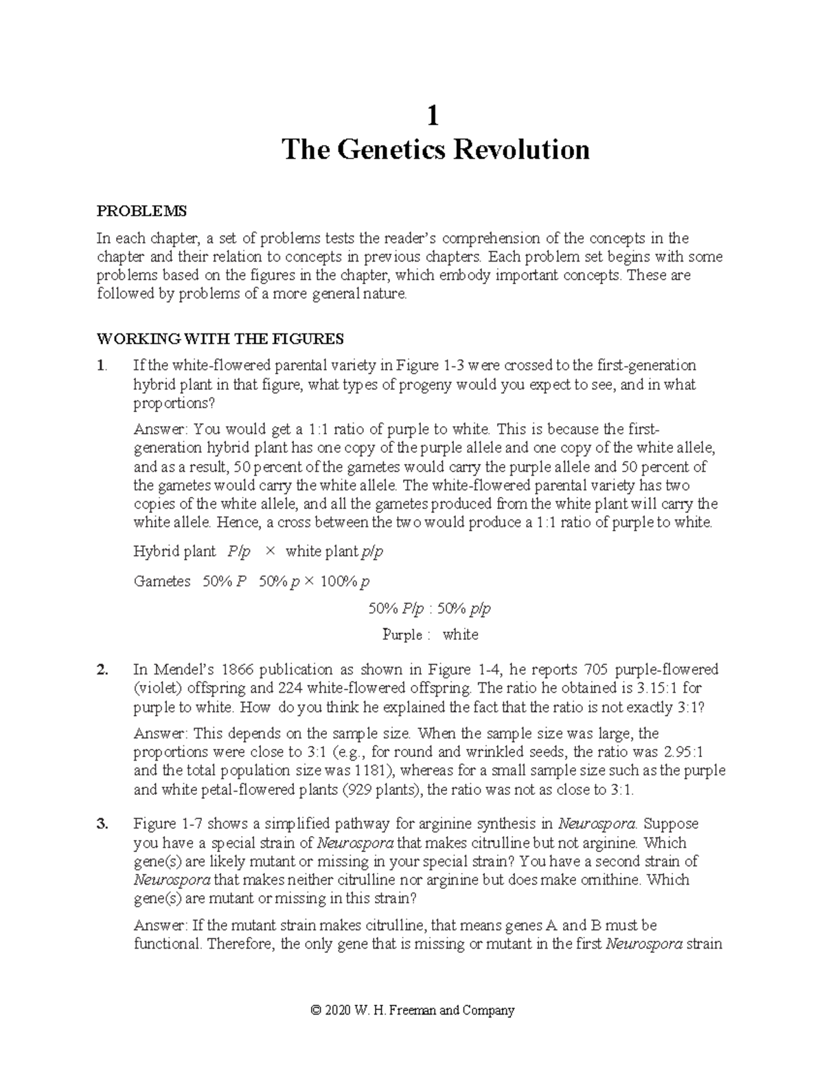 IGA 12e SM Ch 01 - Genetics chapter 1 - 1 The Genetics Revolution ...