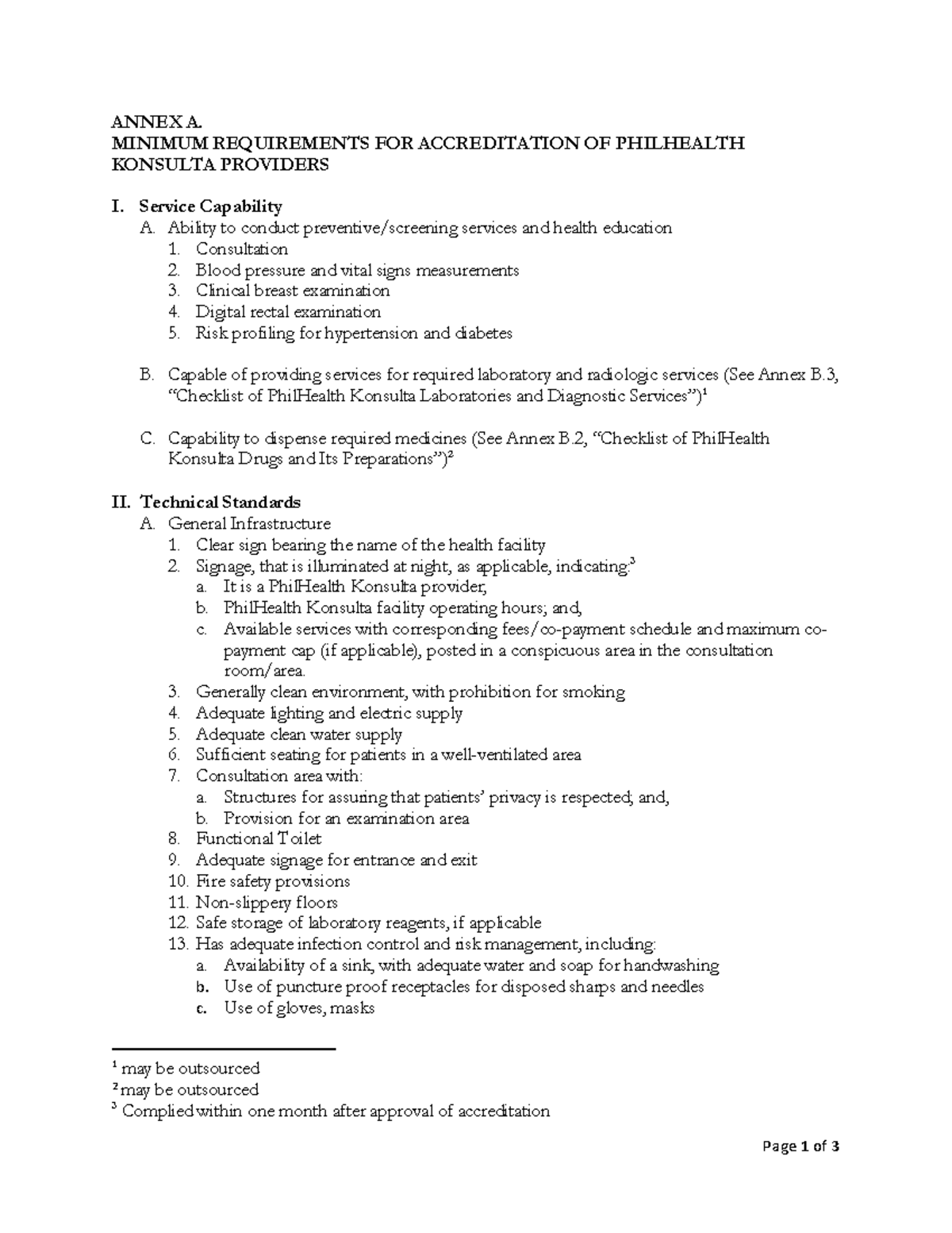 Minimum Requirements for PhilHealth Konsulta Providers Accreditation ...