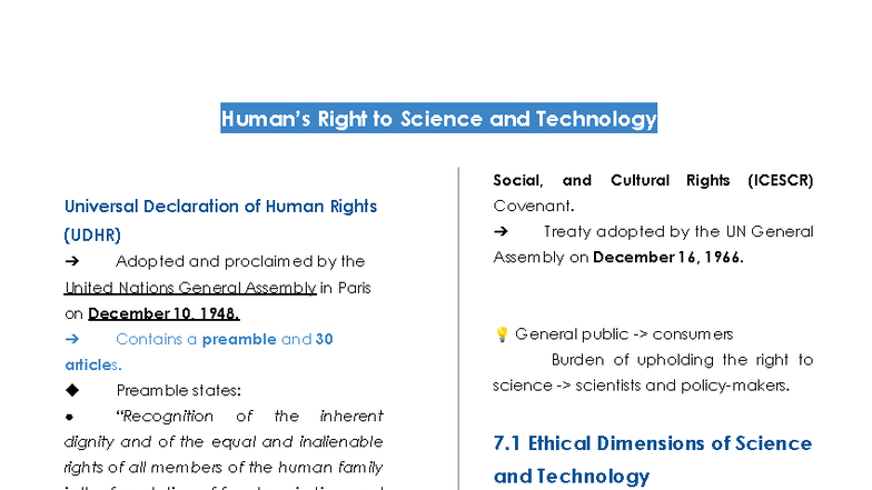 Chapter 7 - Right to Science, Technology, and Human Rights (UDHR ...