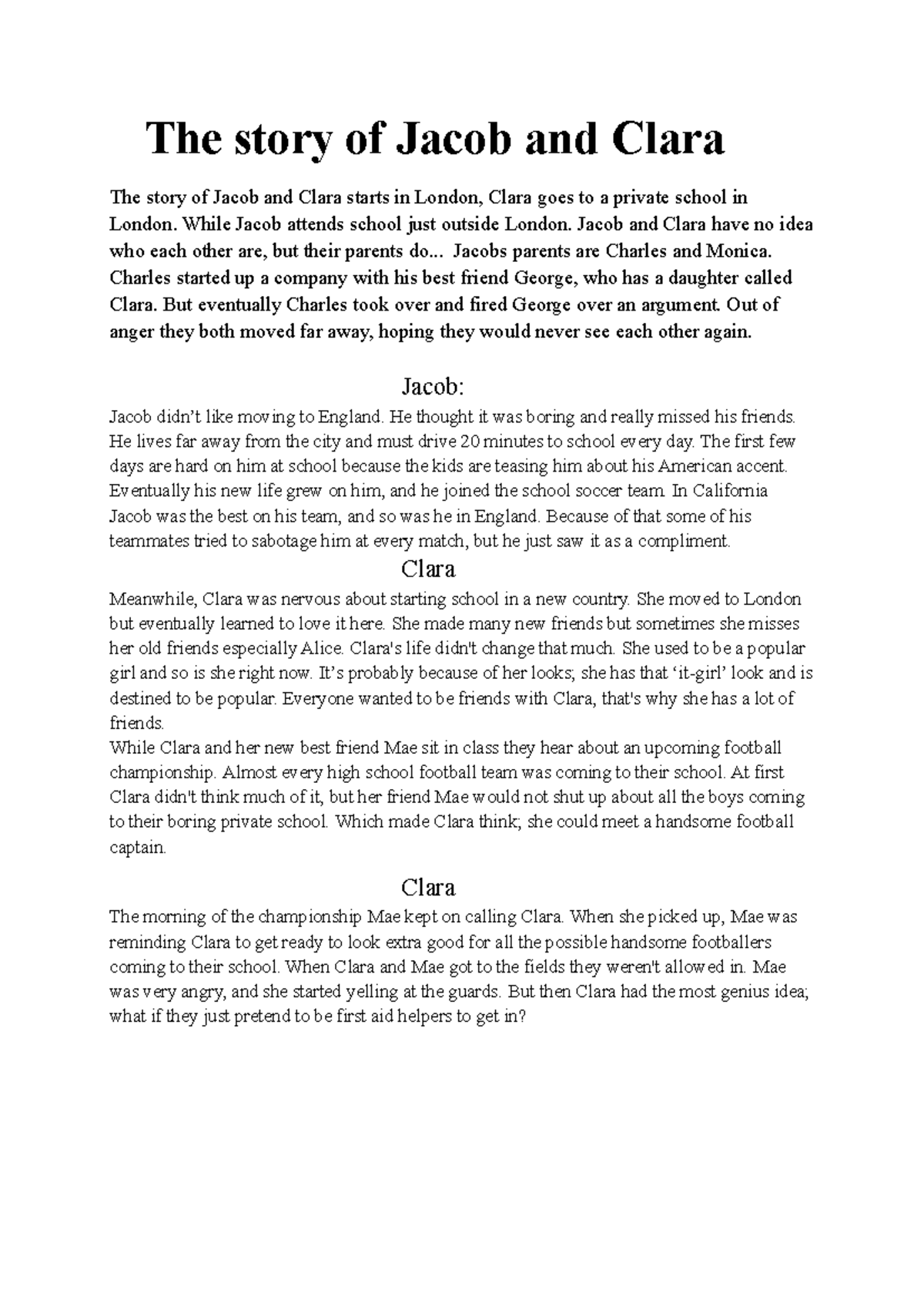 A3C Modern Adaptation: The Tale of Jacob, Clara, and Romeo & Juliet ...