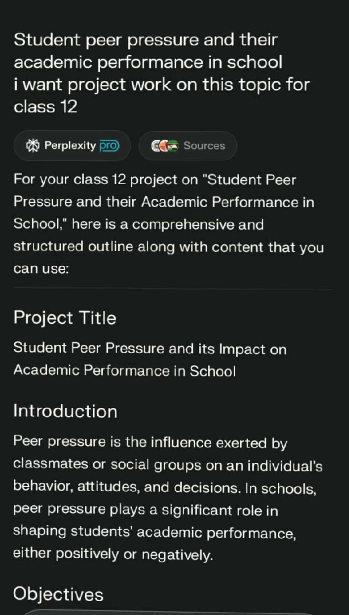 Class 12 Project: Peer Pressure & Academic Performance Impact - Studocu