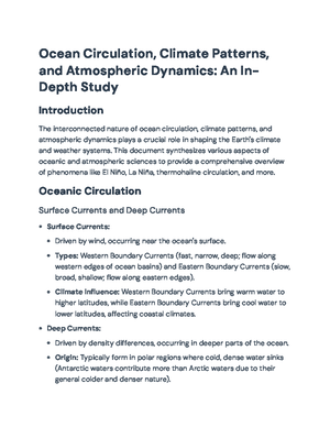 Study Guide for Final Exam: Intro to Oceanography (Course Code) - Studocu