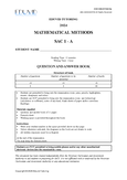 Math Methods Unit 3 and 4 - Grade: 12 - Victorian Certificate of ...