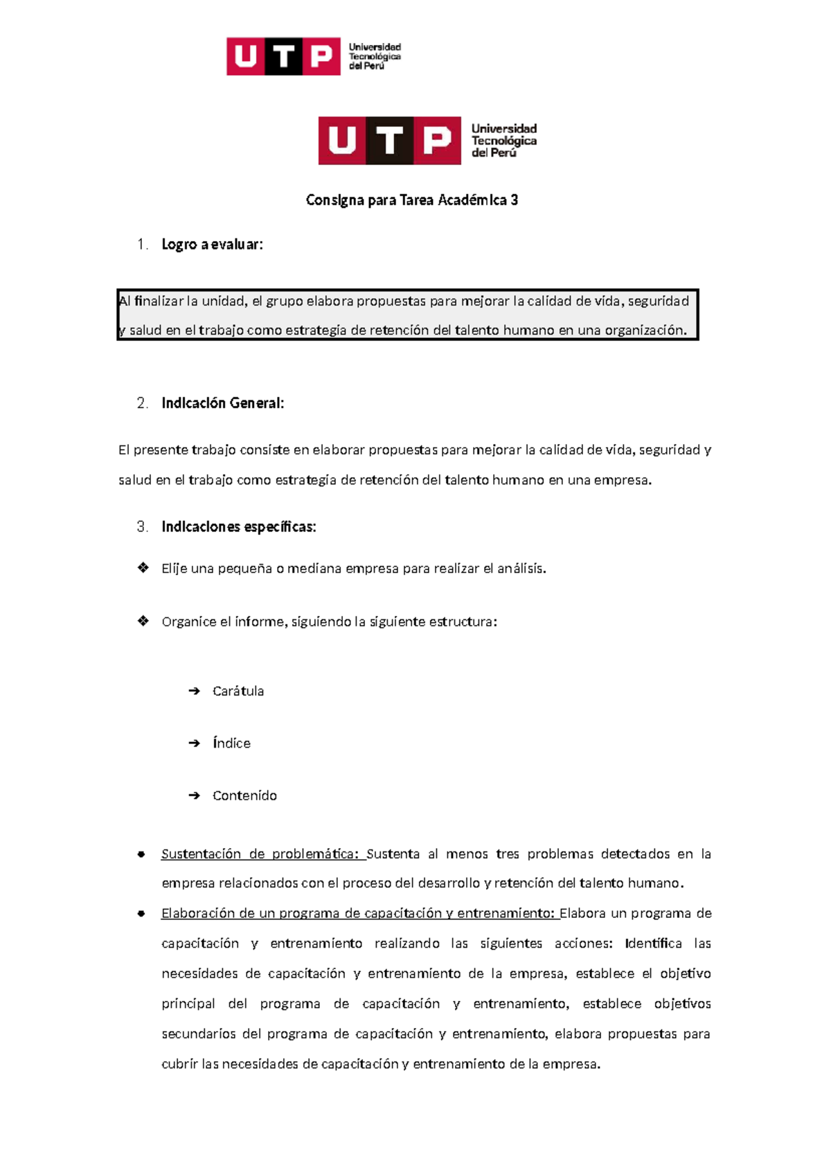 (AC–S12) Tarea Académica 3: Propuestas para Mejorar la Calidad de Vida ...