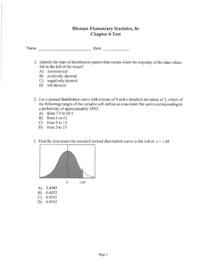 Chapter 2 Lecture Notes on Descriptive Statistics (Course Code: STAT101 ...