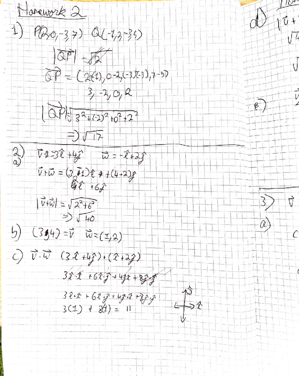 Linear Algebra Homework 2 - Course Code: MATH101 - Studocu