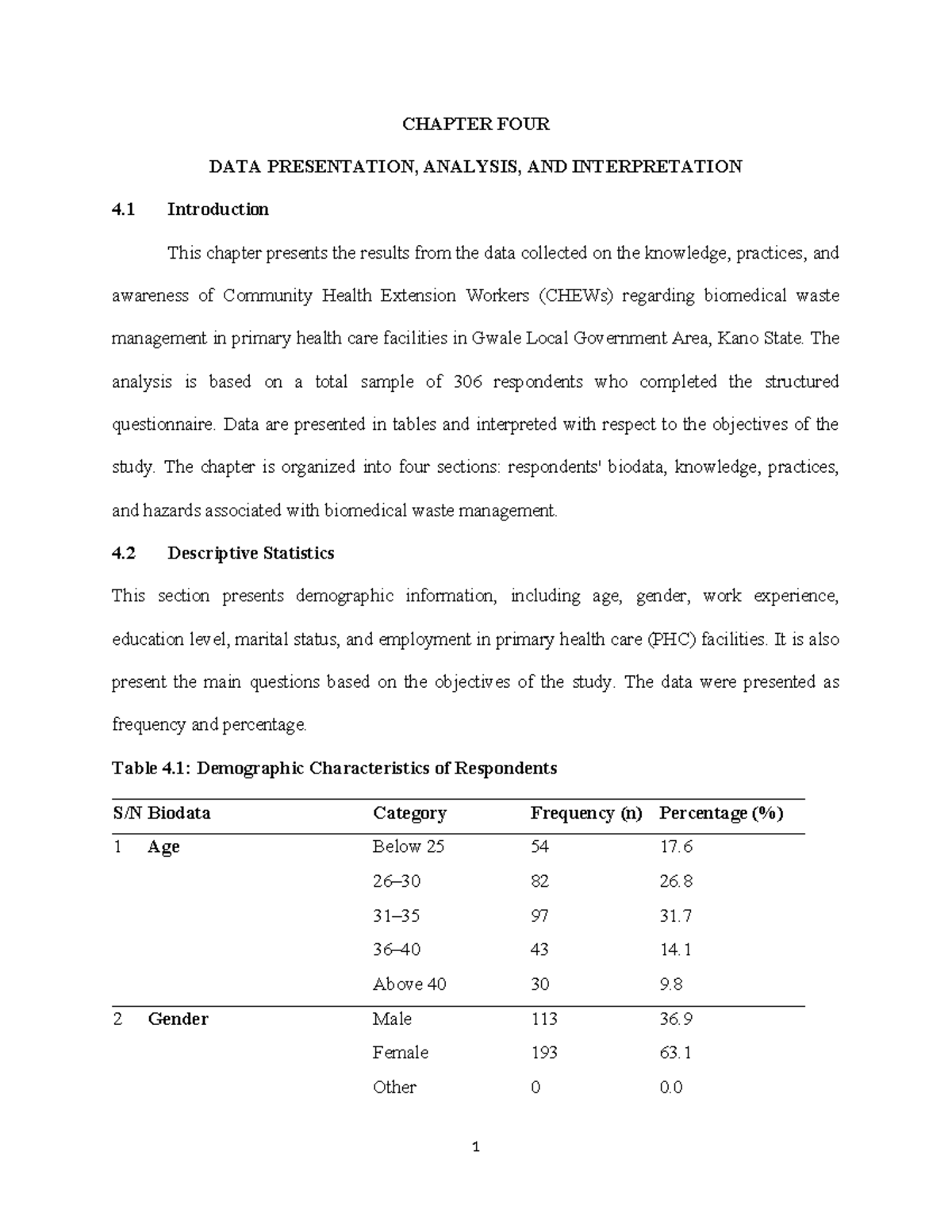 Chapter FOUR Mr. Kamal - Lecture note - CHAPTER FOUR DATA PRESENTATION ...