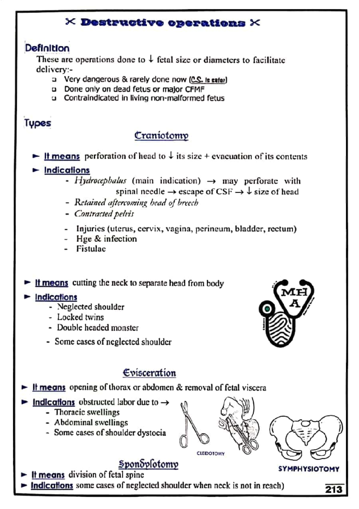 Destructive Operations in Obstetrics: Definitions and Indications ...
