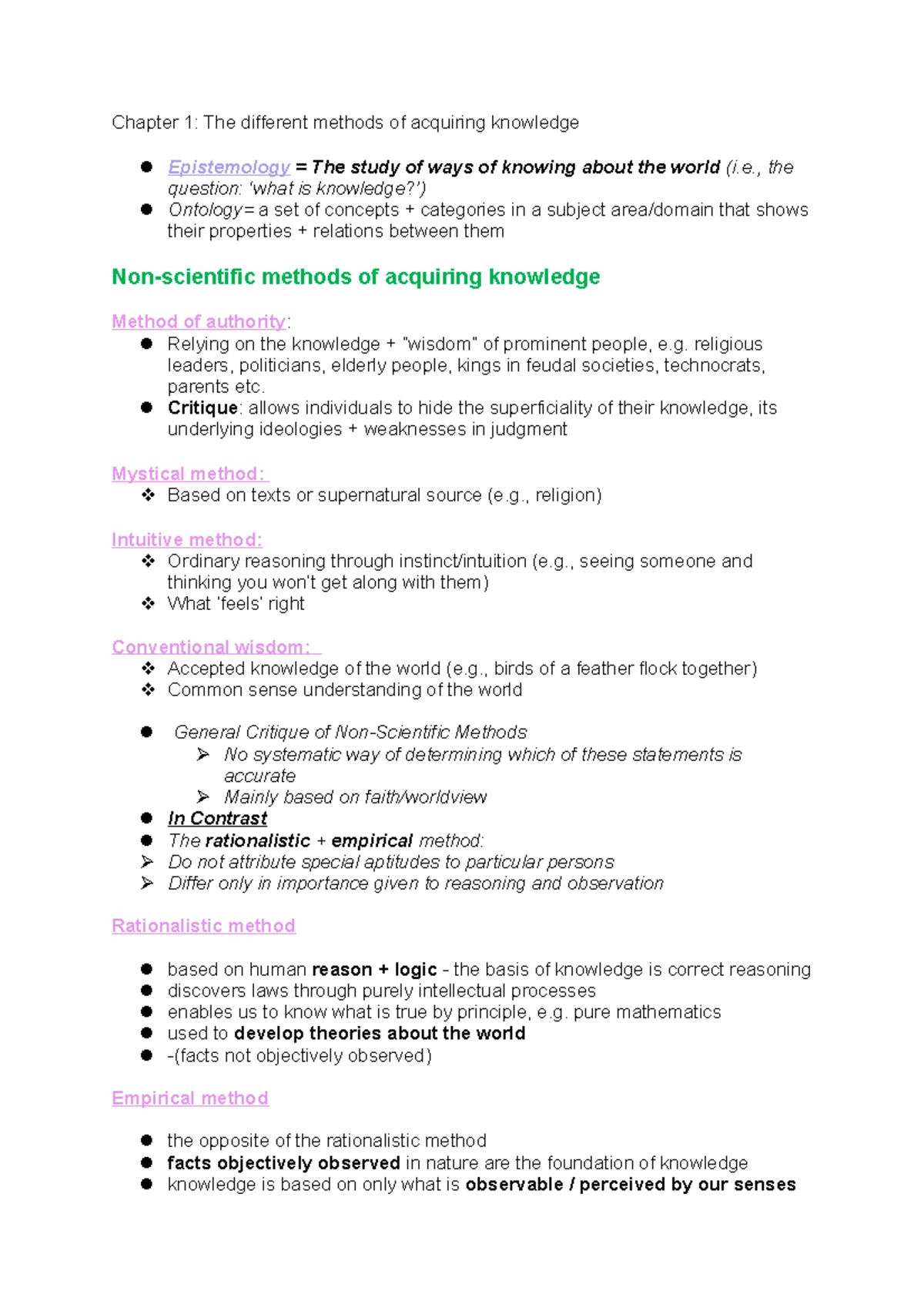 Sociology 114 Summary of Gender Concepts and Theories - Studocu