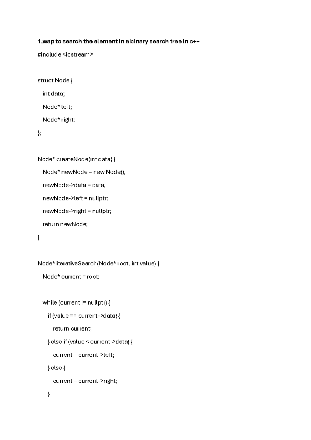 Data Structures: BST Operations & Graph Traversal (CS101) - Studocu