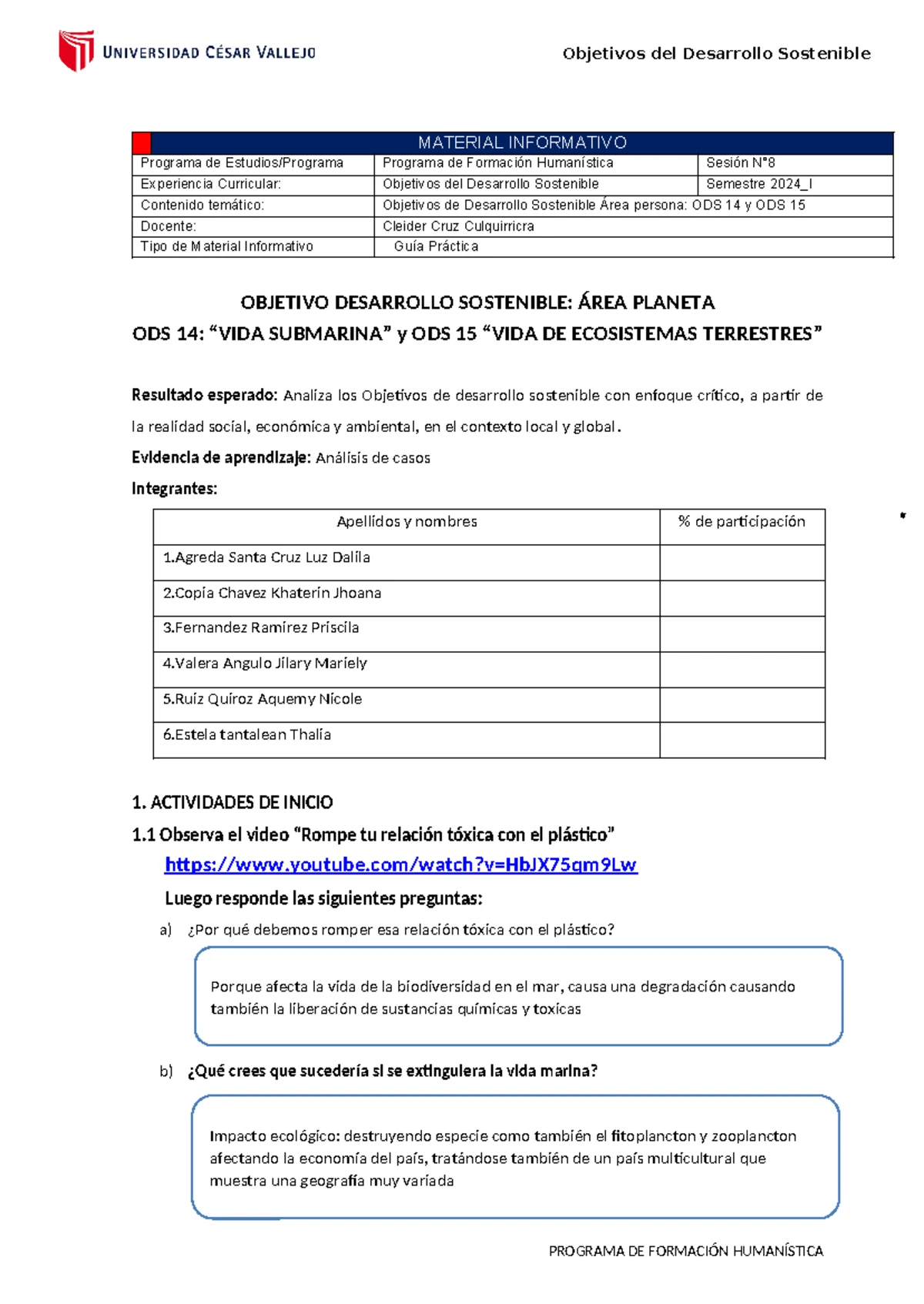 Avances de los ODS en Perú y el Mundo: Informe 2025 0413 140630 - Studocu