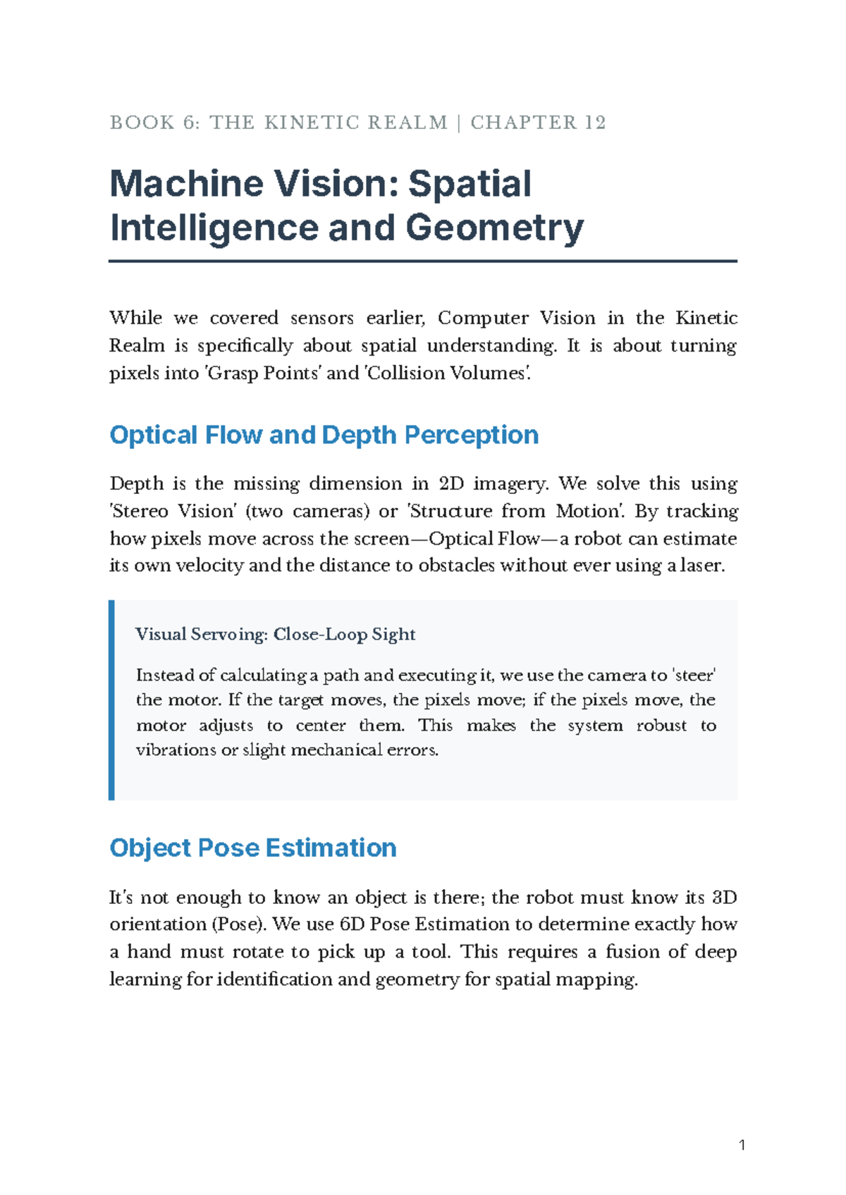BOOK 6: KINETIC REALM CH 12 - Machine Vision & Spatial Intelligence ...