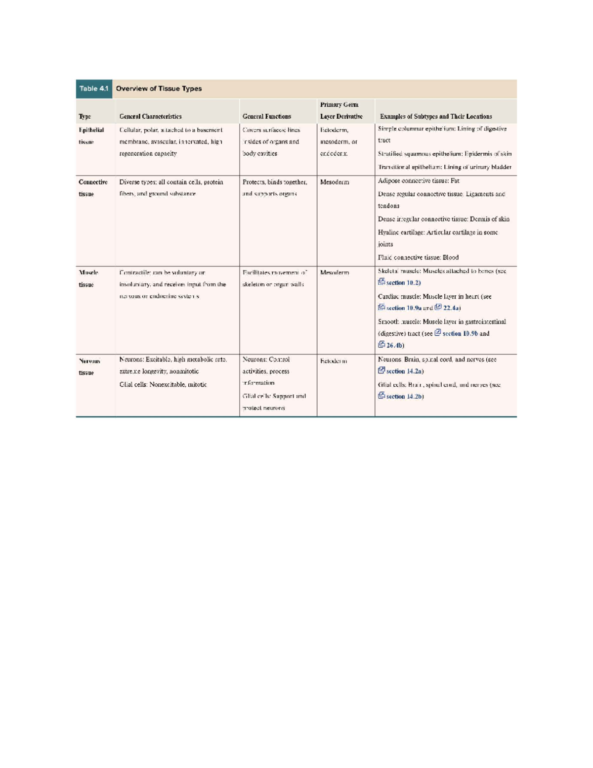 SB1: Tissue Structure and Function Overview Notes - Studocu