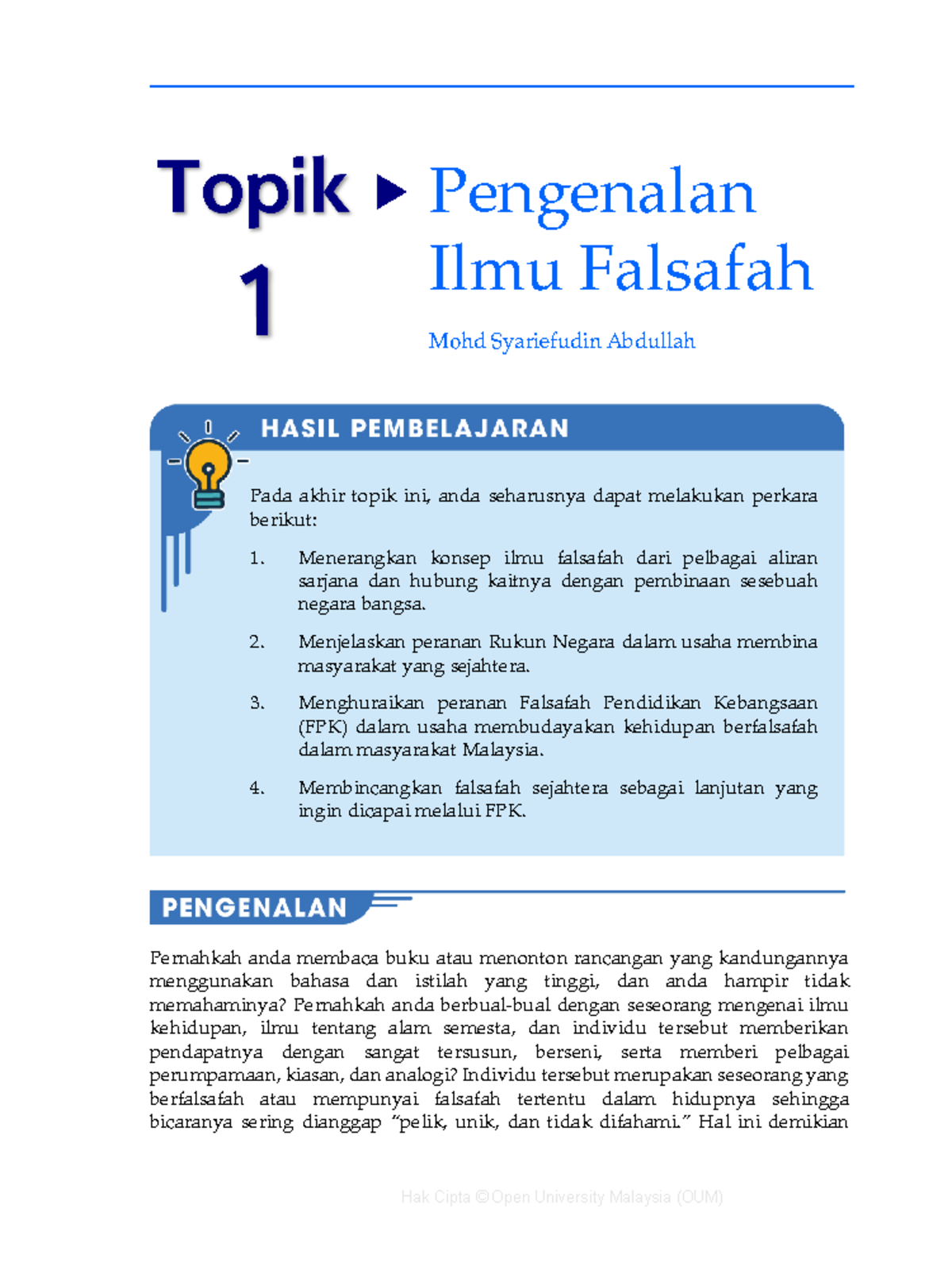 05 MPU2192 T1 - Pengenalan kepada Ilmu Falsafah dan Rukun Negara - Document Preview