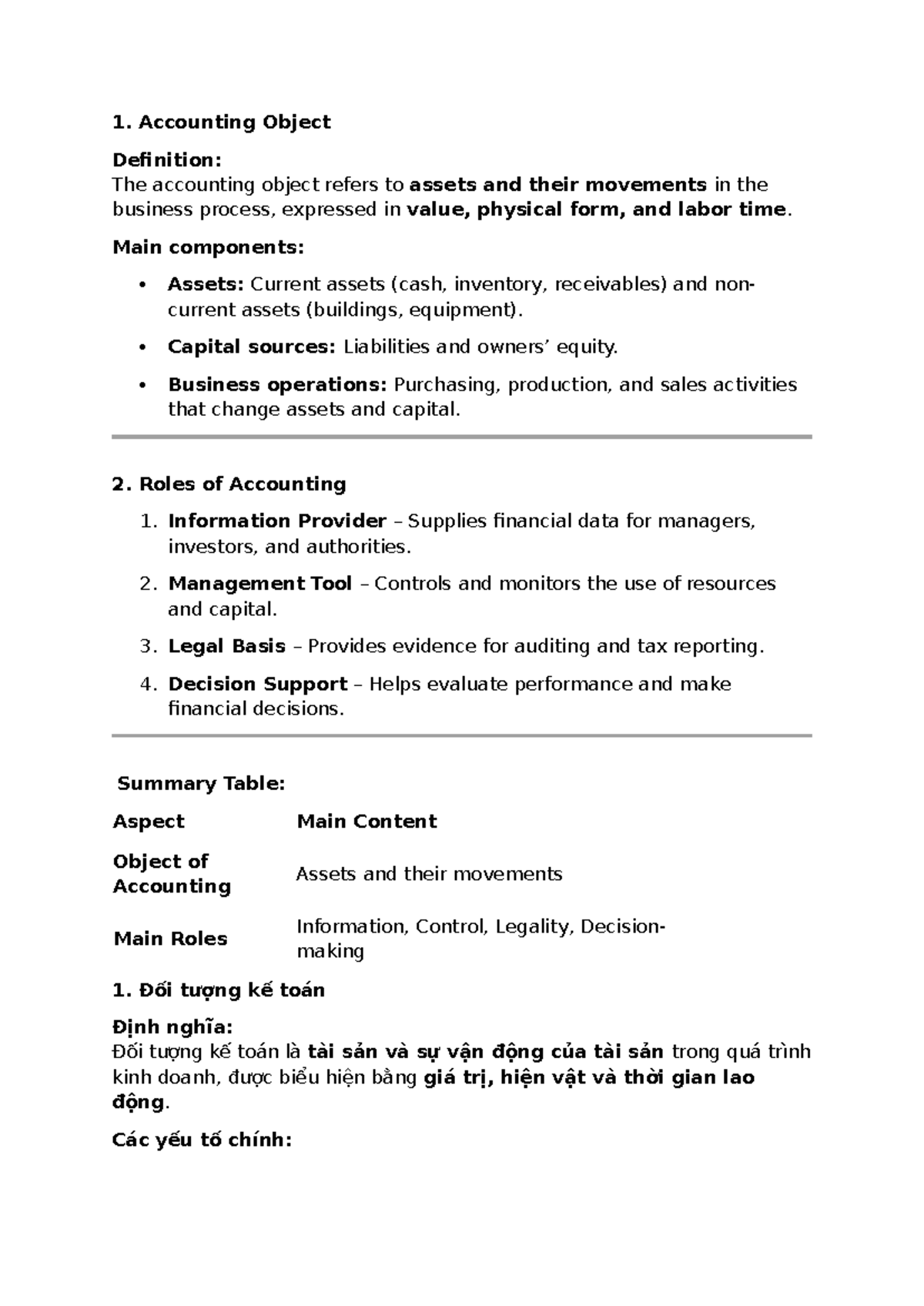 Accounting Functions and Object Definition: Key Roles and Components ...