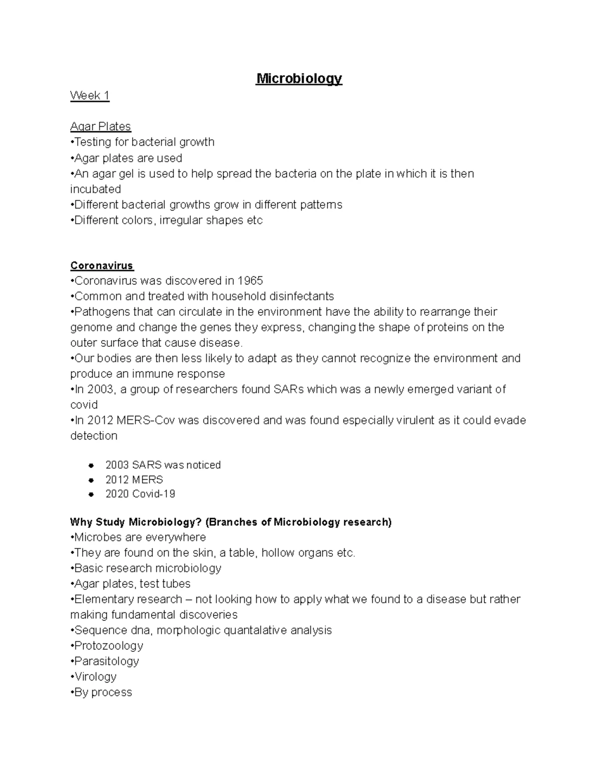 Microbiology - Lecture Notes on Bacterial Growth & Viruses - Studocu