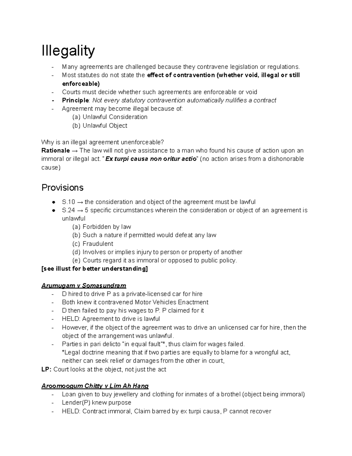 Illegality in Contracts: Understanding S.24 of the Contracts Act 1950 ...