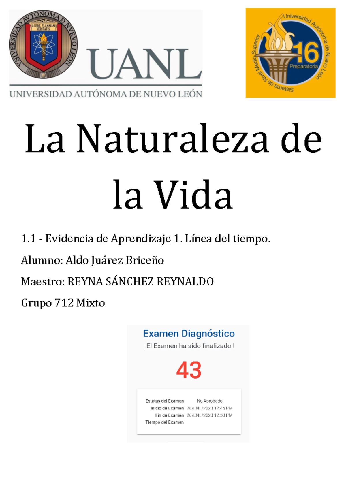Evidencia 1: Línea del Tiempo del Origen de la Vida y Evolución - Studocu