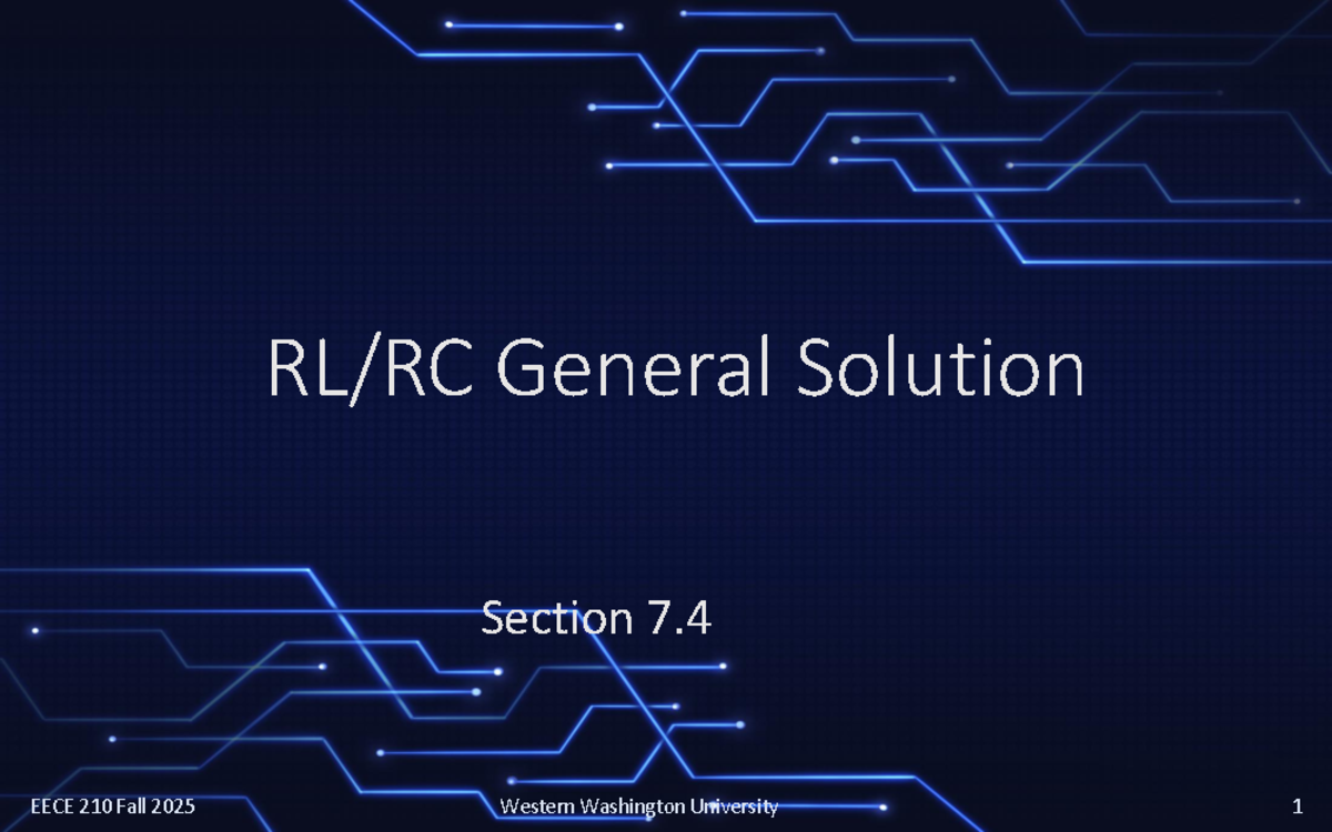 EECE 210 General Solutions & Circuit Responses - Fall 2025 - Studocu