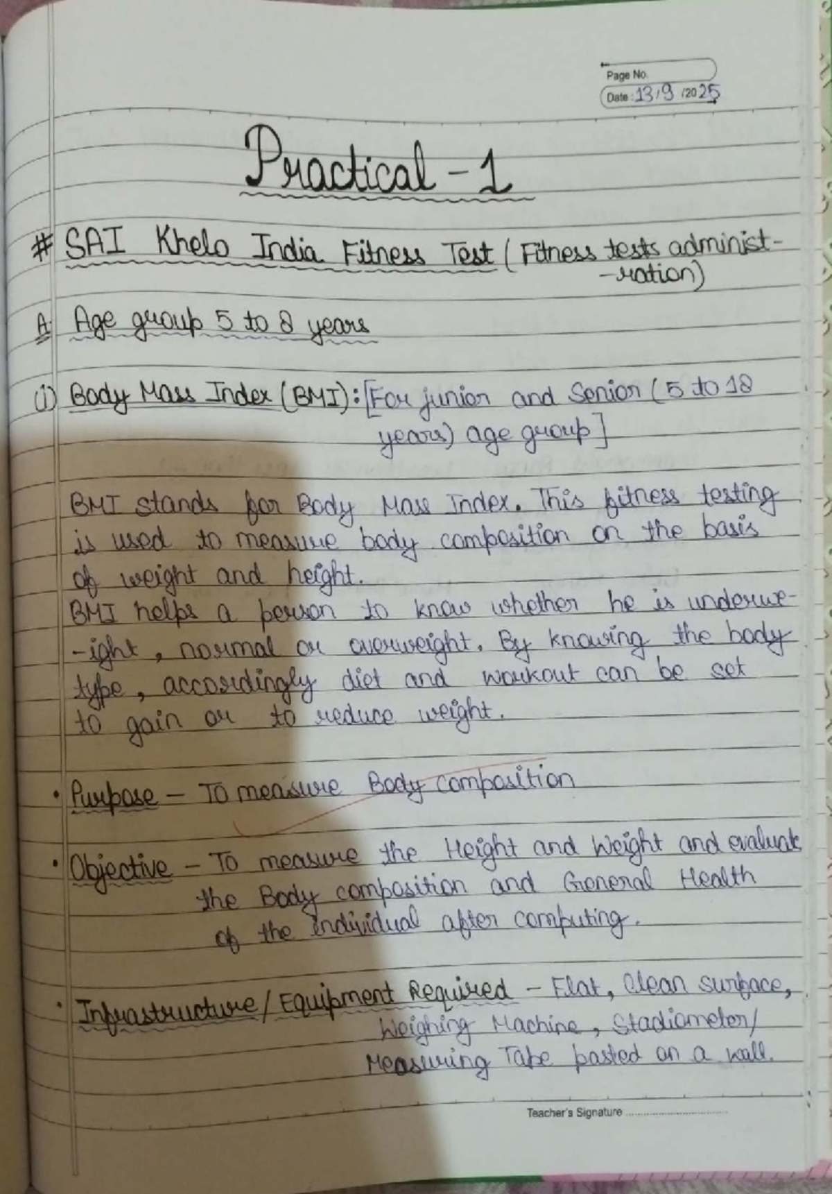 PHE Practical 1,2 - Khelo India Fitness Test & Asanas Guide - Studocu