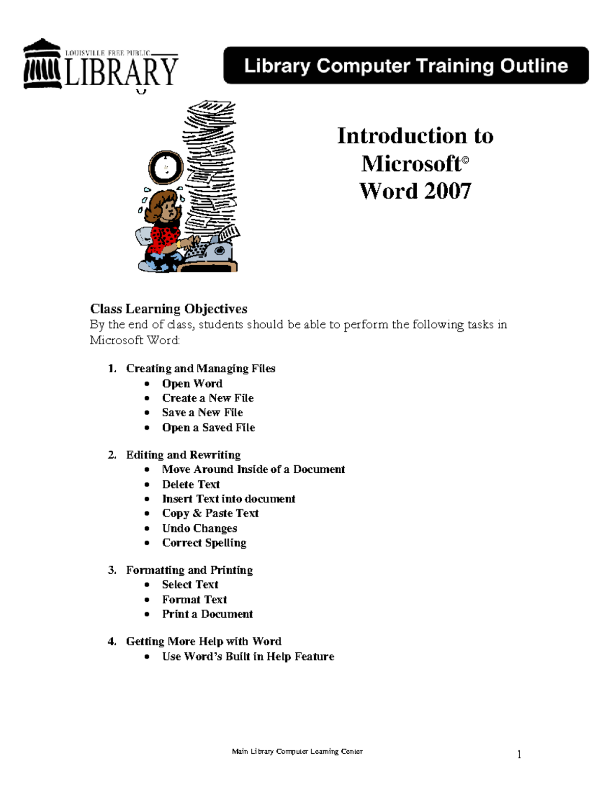 Introduction to Microsoft Word - 0 Introduction to Microsoft © Word ...