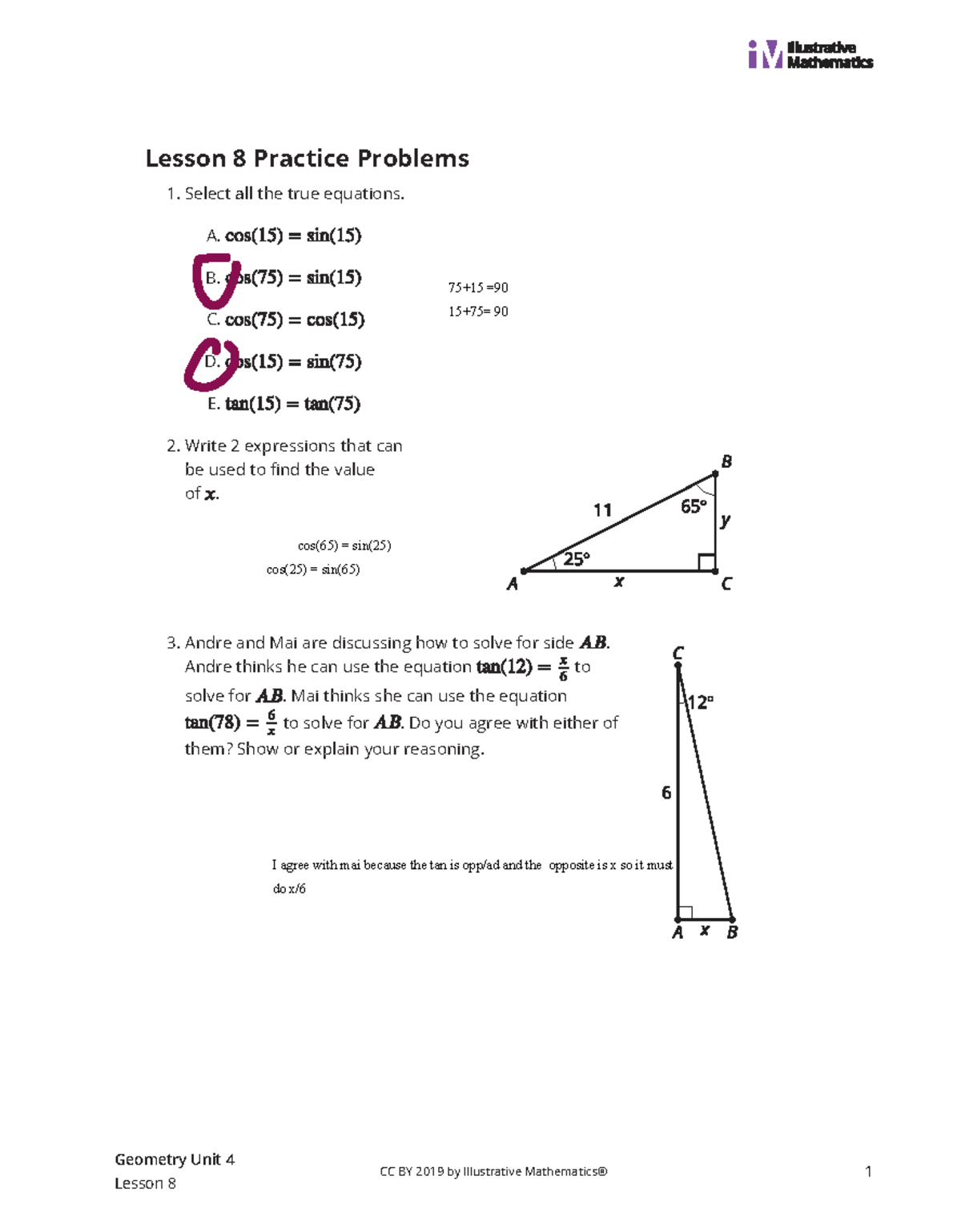 Geometry-4-8-Lesson-curated-practice-problem-set - Lesson 8 Practice ...