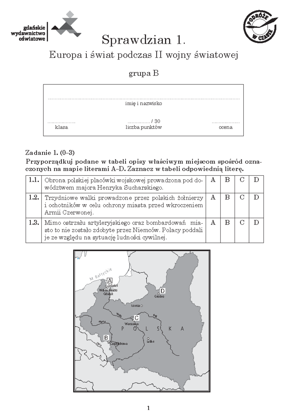 Sprawdzian Z Historii Klasa 8 Wsip www.studocu.com