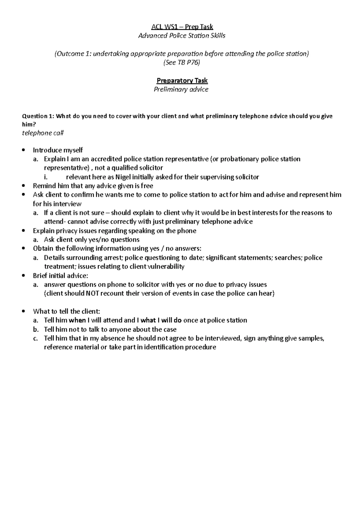 2223 acp ws09 ce01 guide - ADVANCED CRIMINAL LAW AND PRACTICE UNIT 9 ...