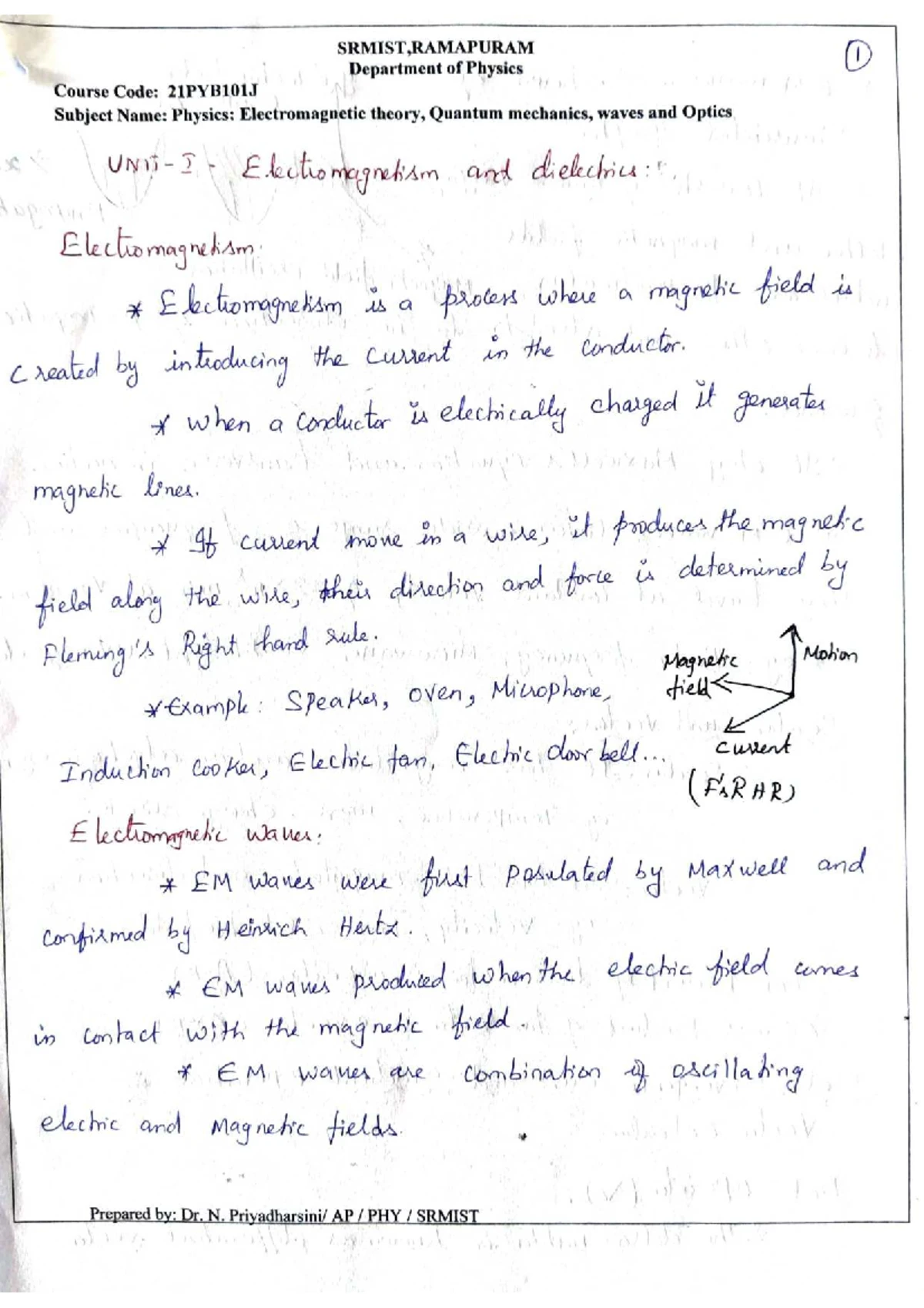 Unit 2 - Vector Calculus - Module – 2 Vector Calculus Review of vectors ...