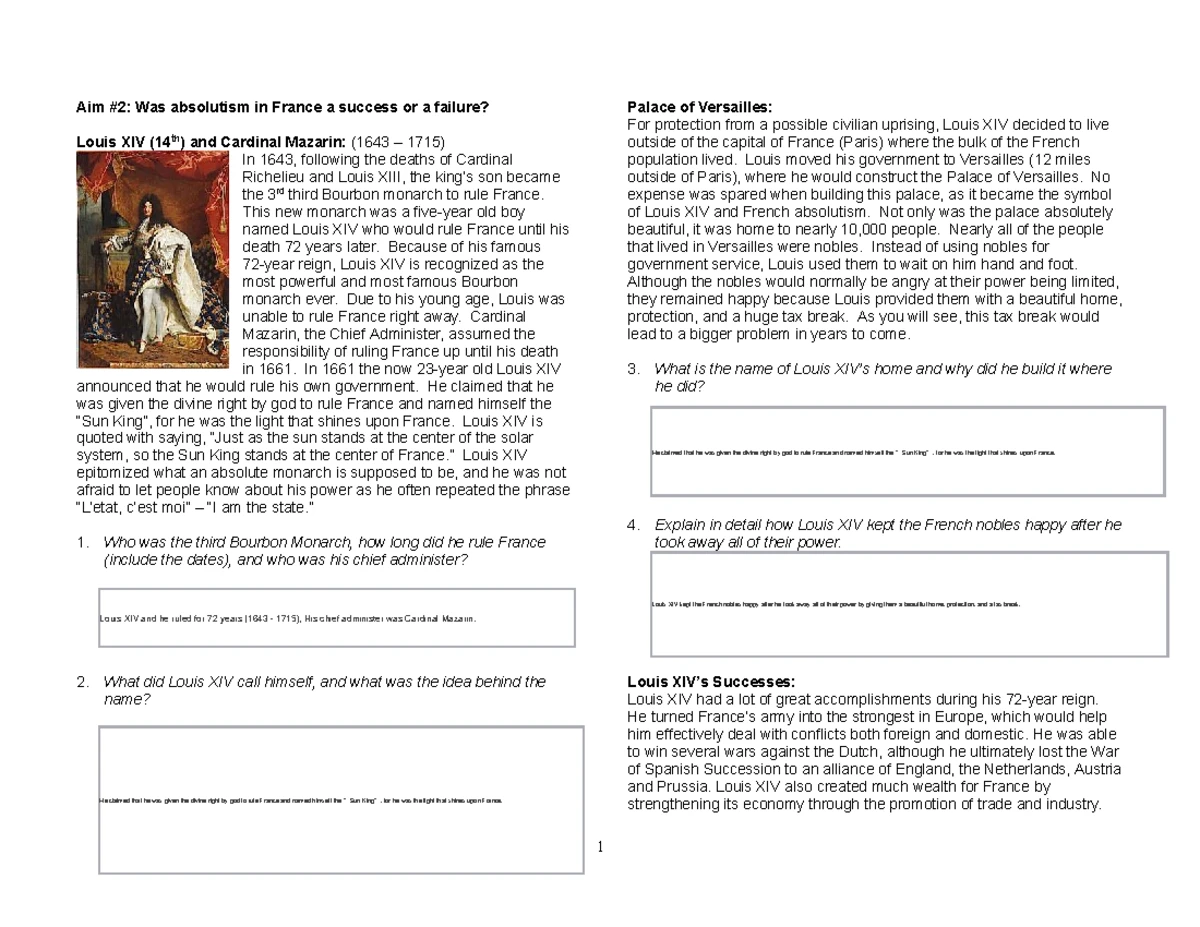 Philip II and Spanish Absolutism: Successes and Failures (1556-1598 ...