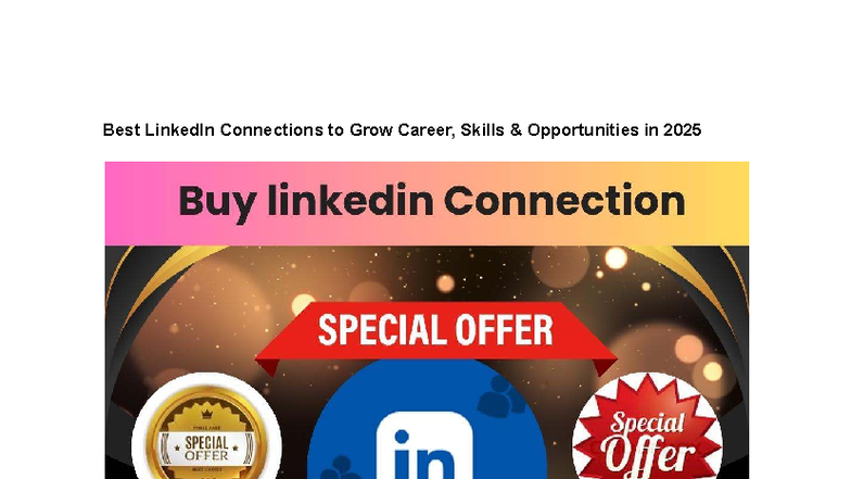 Best LinkedIn Connections for Career Growth & Skills in 2025 - Studocu
