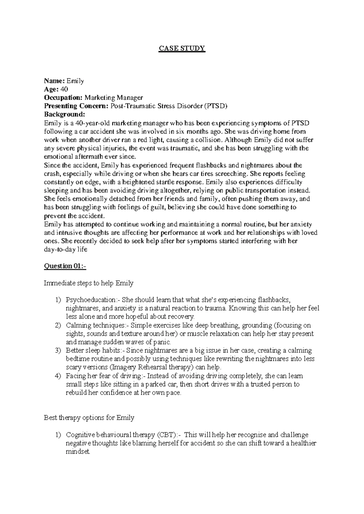 DMS Personality Disorders Overview - Notes for PSY 101 Final Exam - Studocu