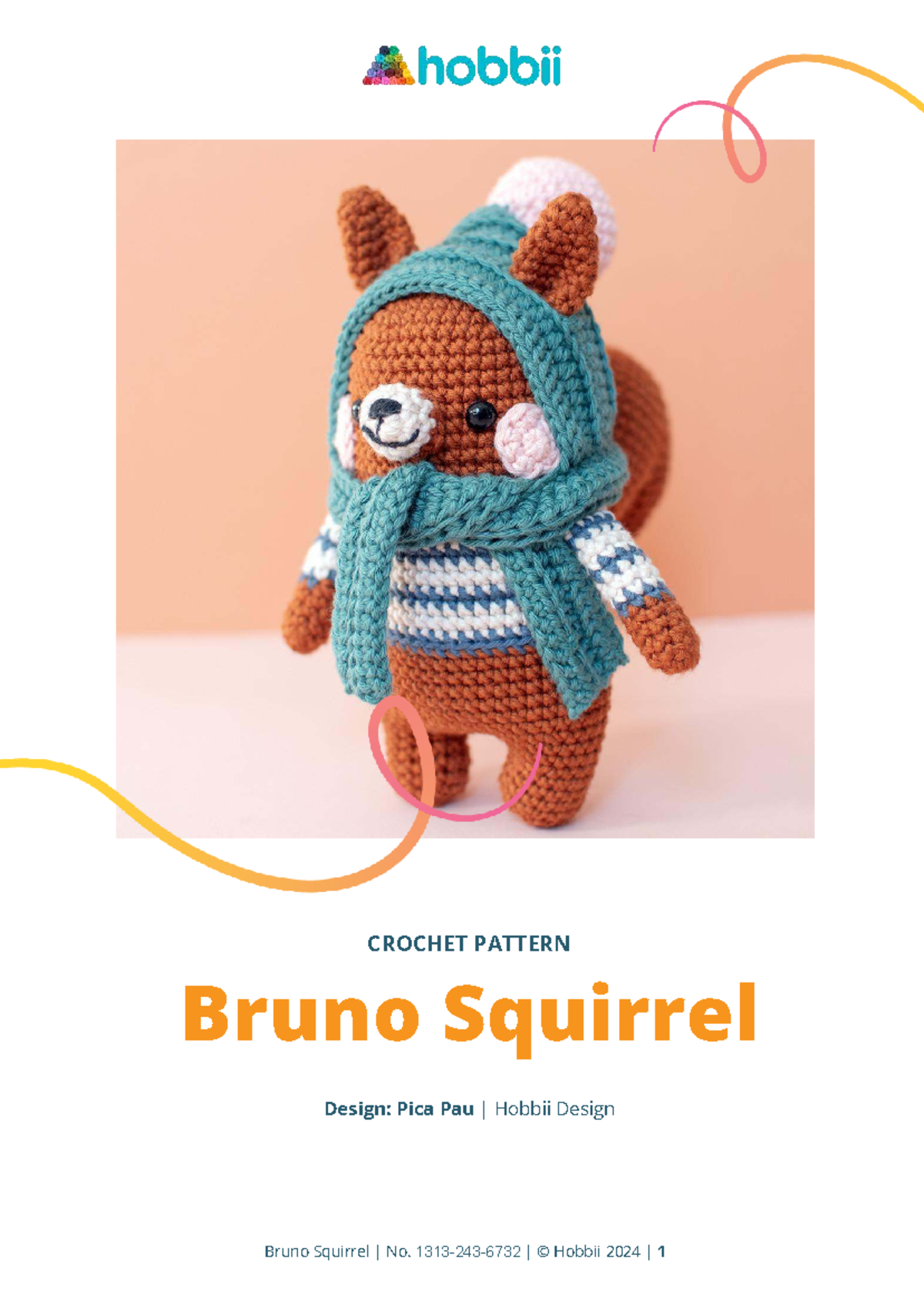 Bruno Squirrel Crochet Pattern: Hobbii Design Guide - Studocu