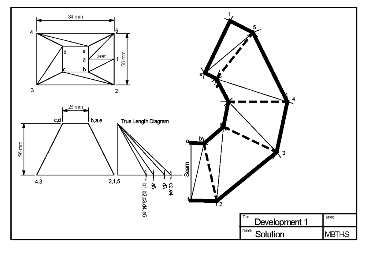 Development Solutions for MBTHS: True Length Diagrams - Studocu