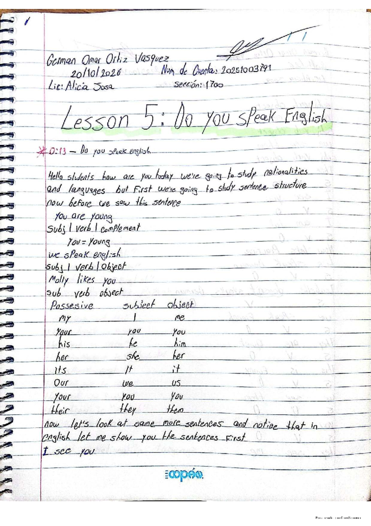 Lesson 5: Do You Speak English? - Course Code: TT Geman - Studocu