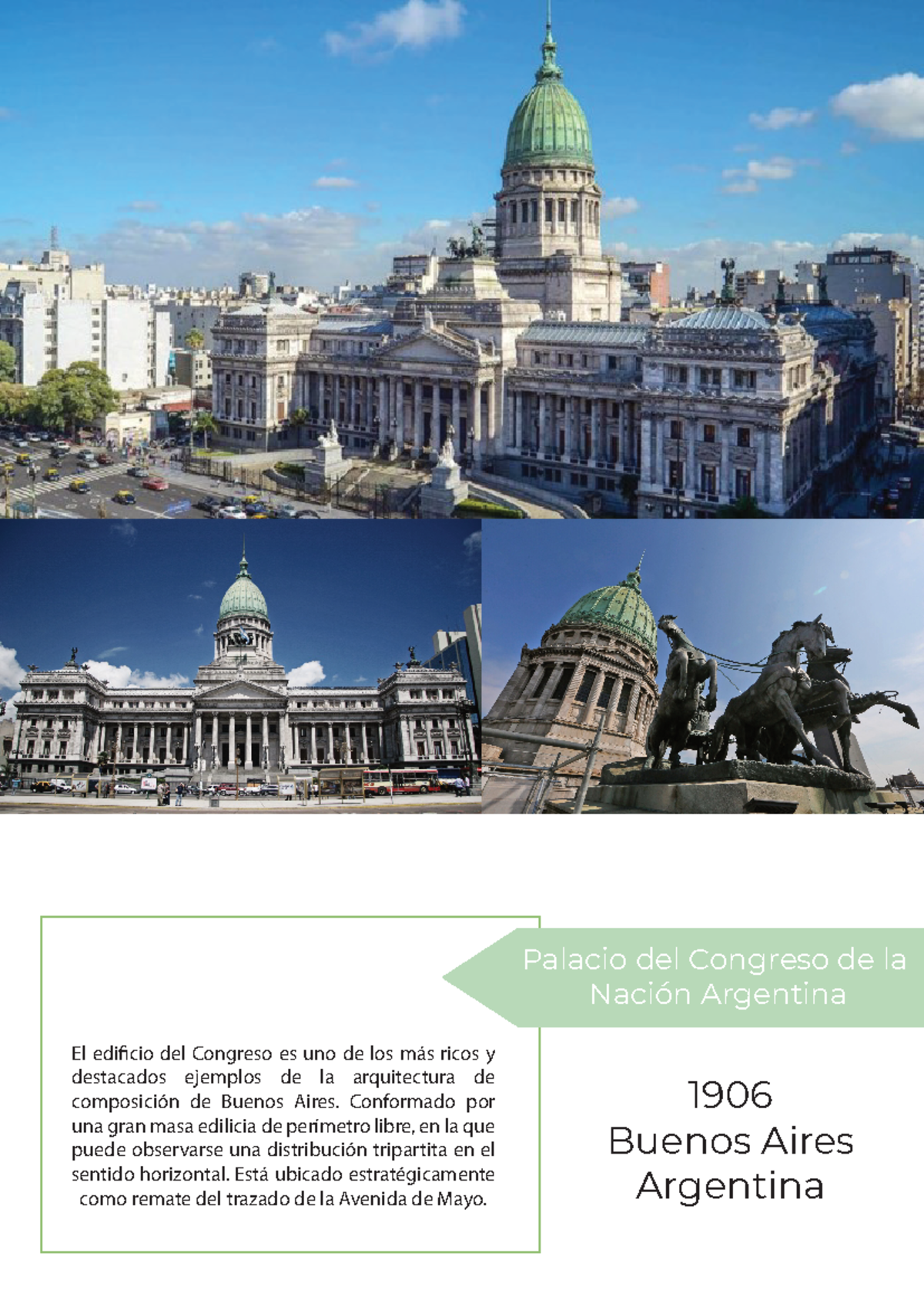 Palacio del Congreso de la Nación Argentina: Arquitectura y Historia - Document Preview
