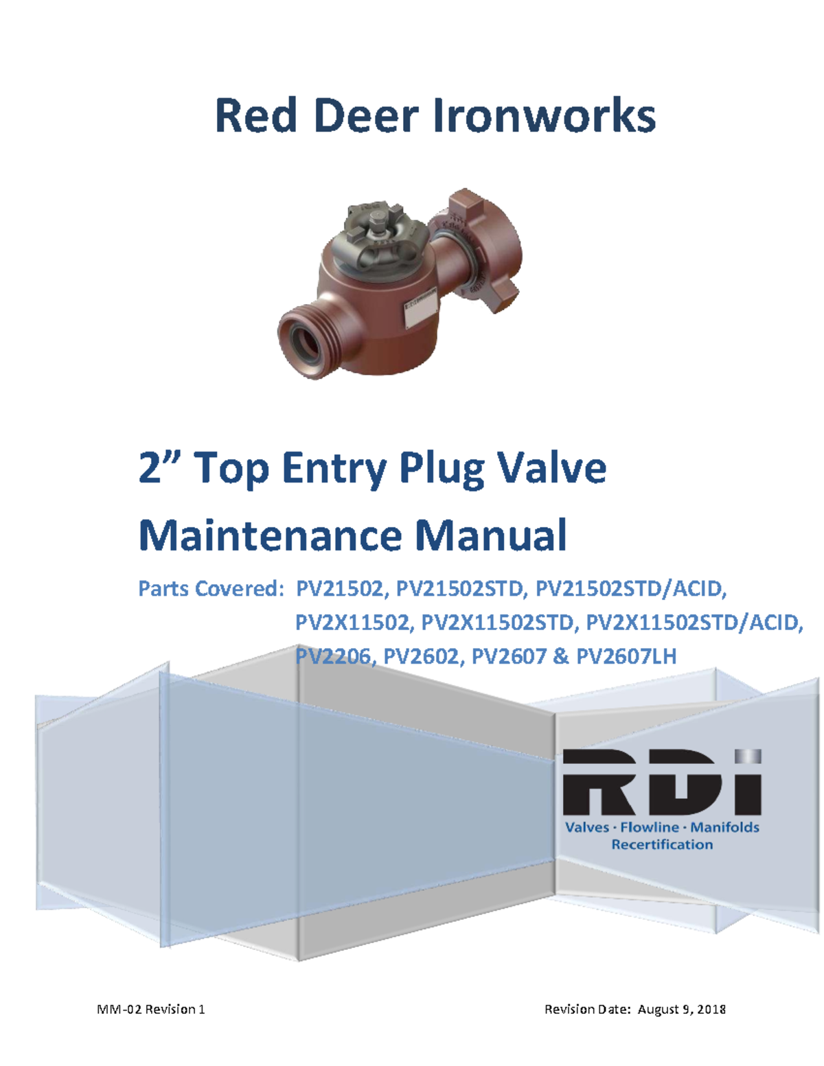 2 Top Entry Plug Valve Maintenance Manual Rev - MM-02 Revision 1 ...
