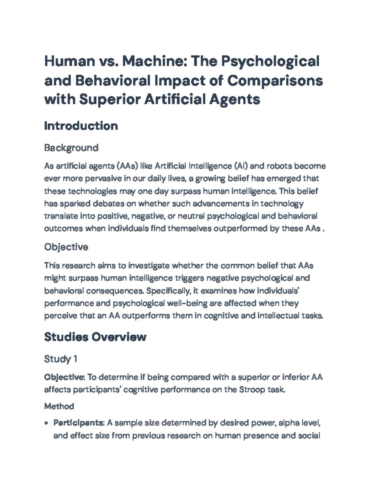 The Psychological and Behavioral Effects of Comparisons with AAs ...