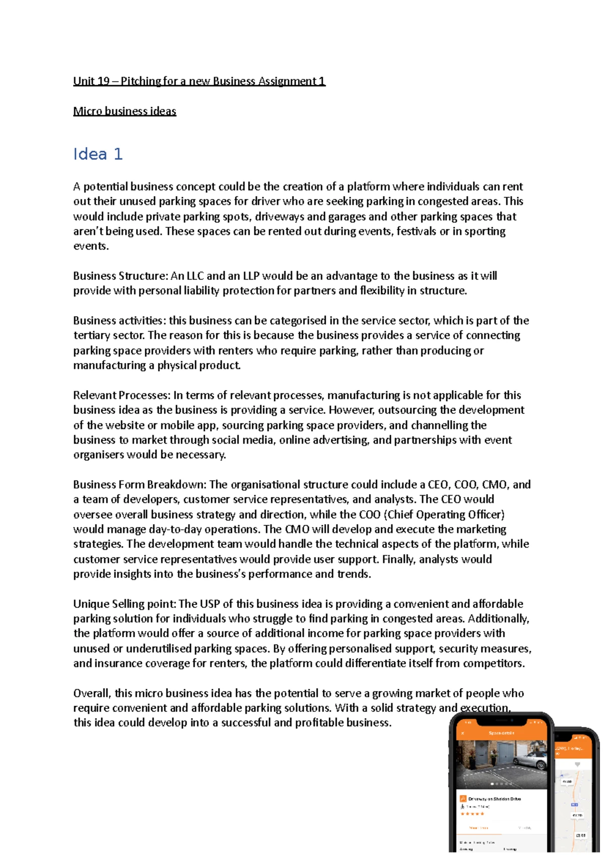 Unit 1 Assignment 3A: Innovation & Enterprise in Today's Businesses ...