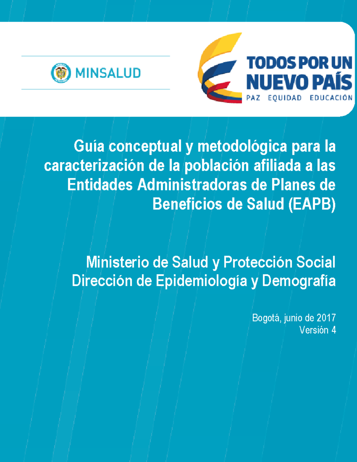 Guía Metodológica para la Caracterización de Población EAPB 2017 - Studocu