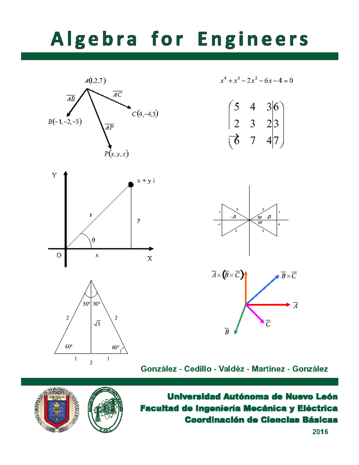 Algebra for Engineers - Key Concepts and Applications (FIME) - Studocu