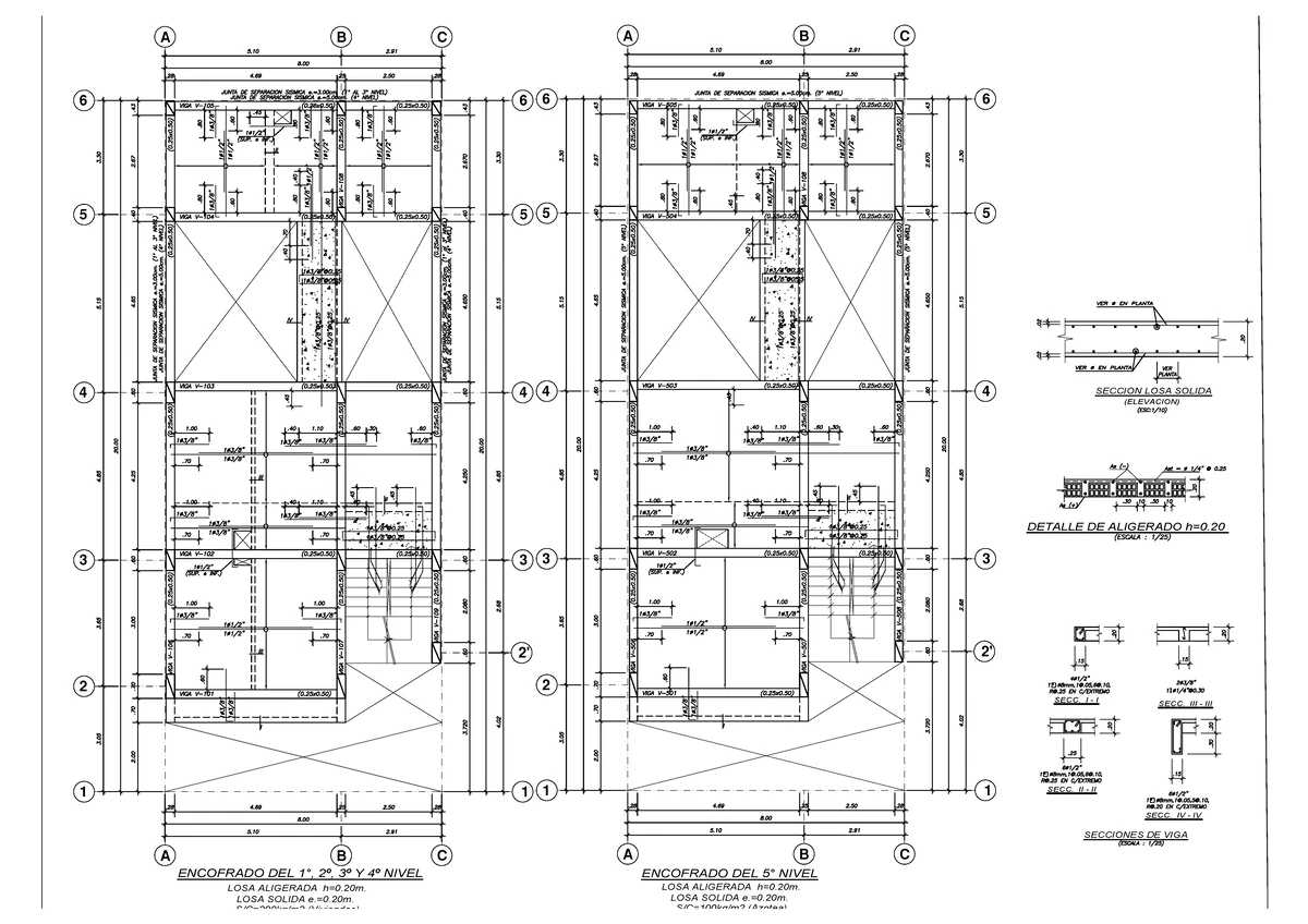 Planos Arquitectura Vivienda Multifamiliar - Detalles y Medidas - Studocu