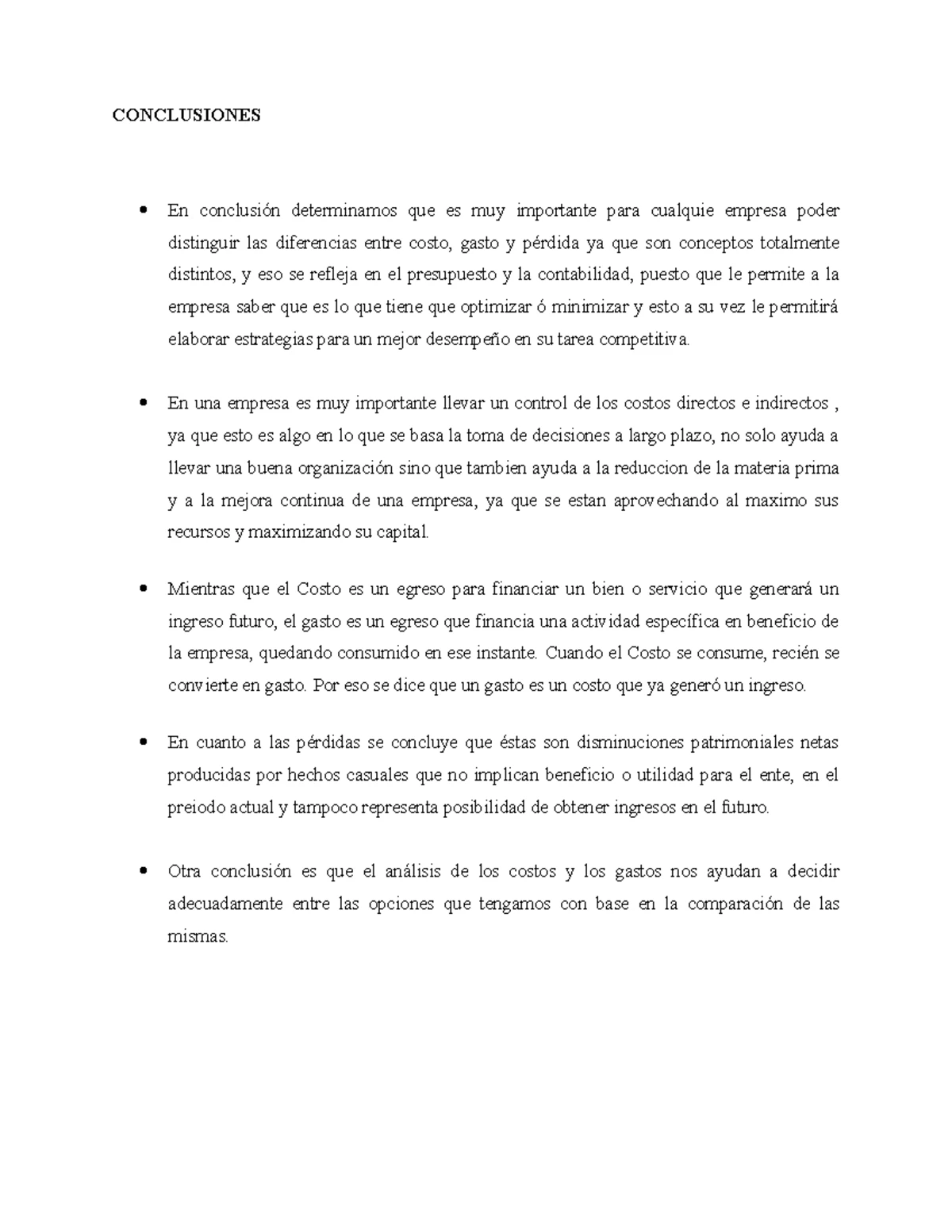 TA1 - Análisis de Costos y Rentabilidad de Kansas S.A. - Studocu