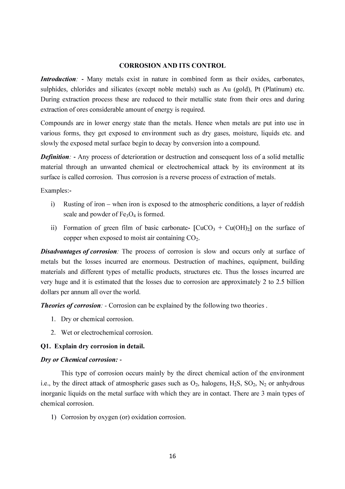 Corrosion Control Notes for March 2023: Causes and Prevention ...