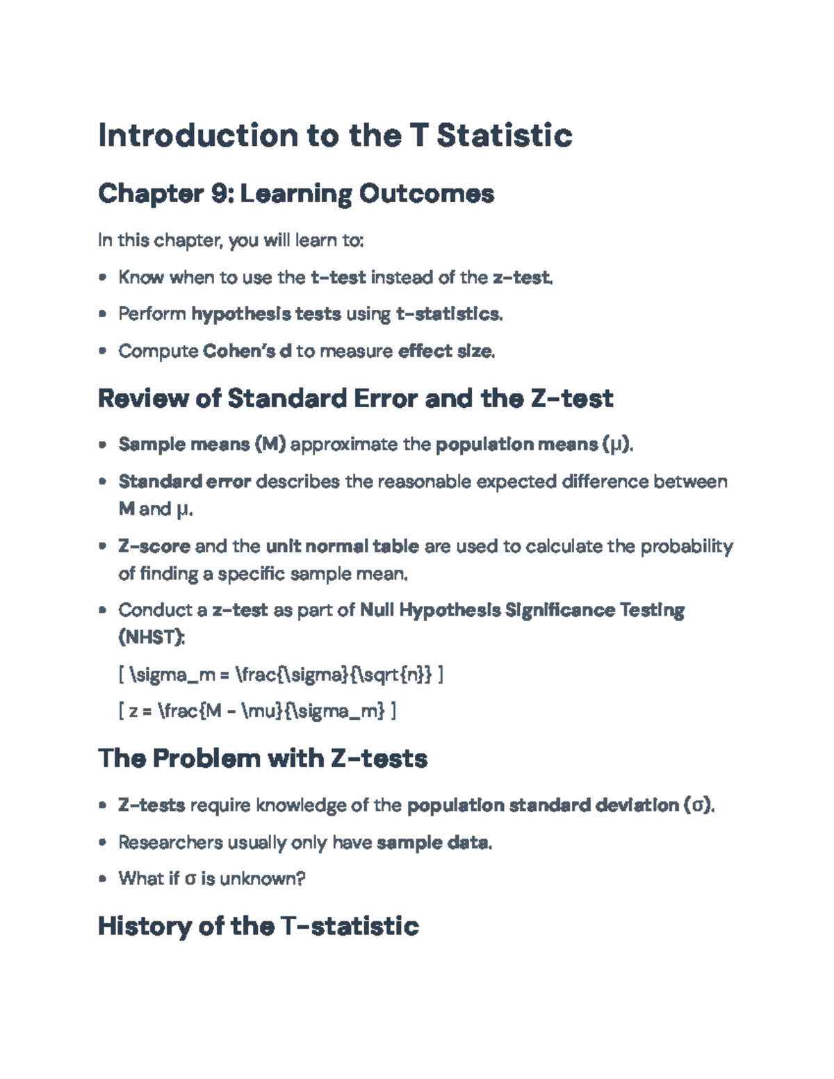 Understanding the T Statistic in Hypothesis Testing (Statistics 101 ...