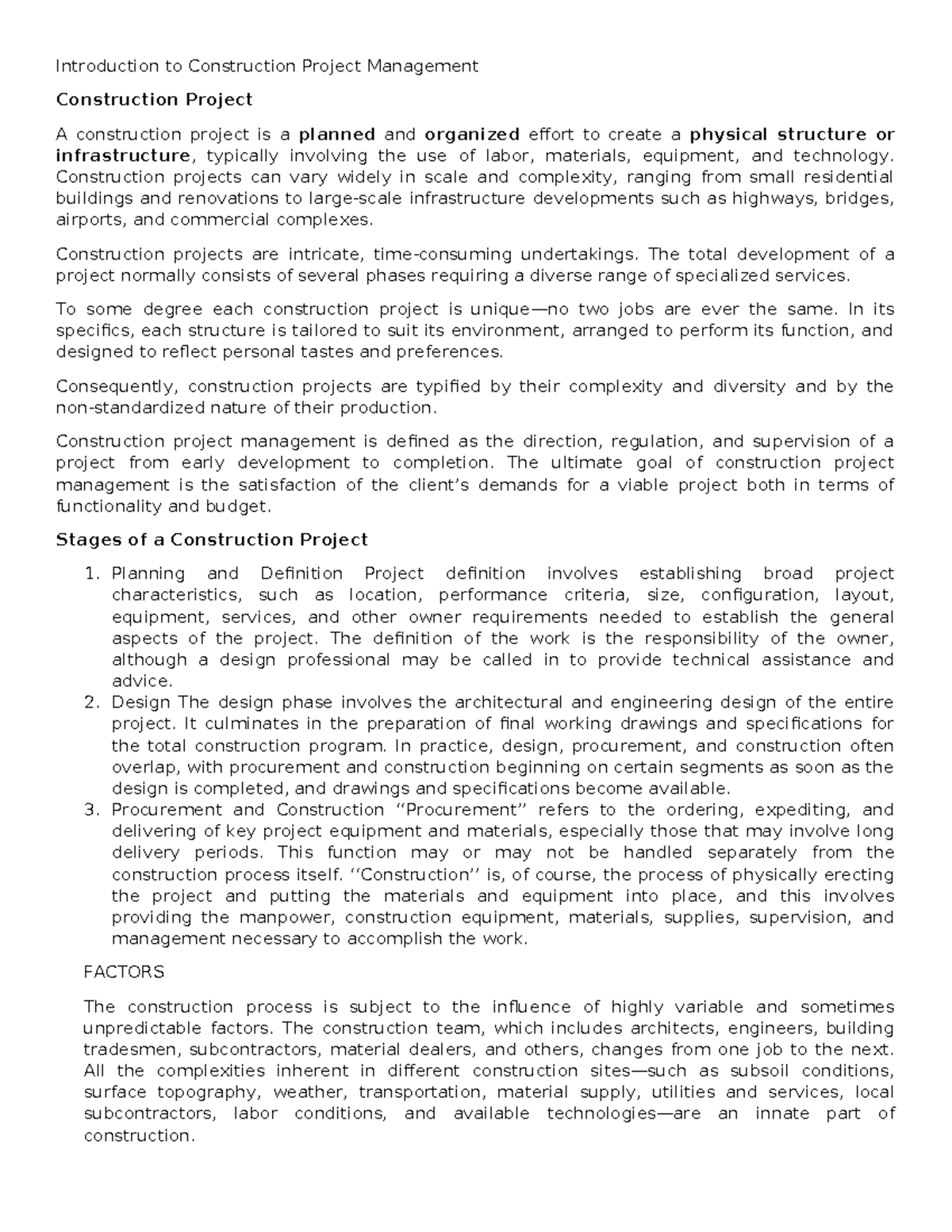 Construction Project Management Overview: Key Stages & Stakeholders ...