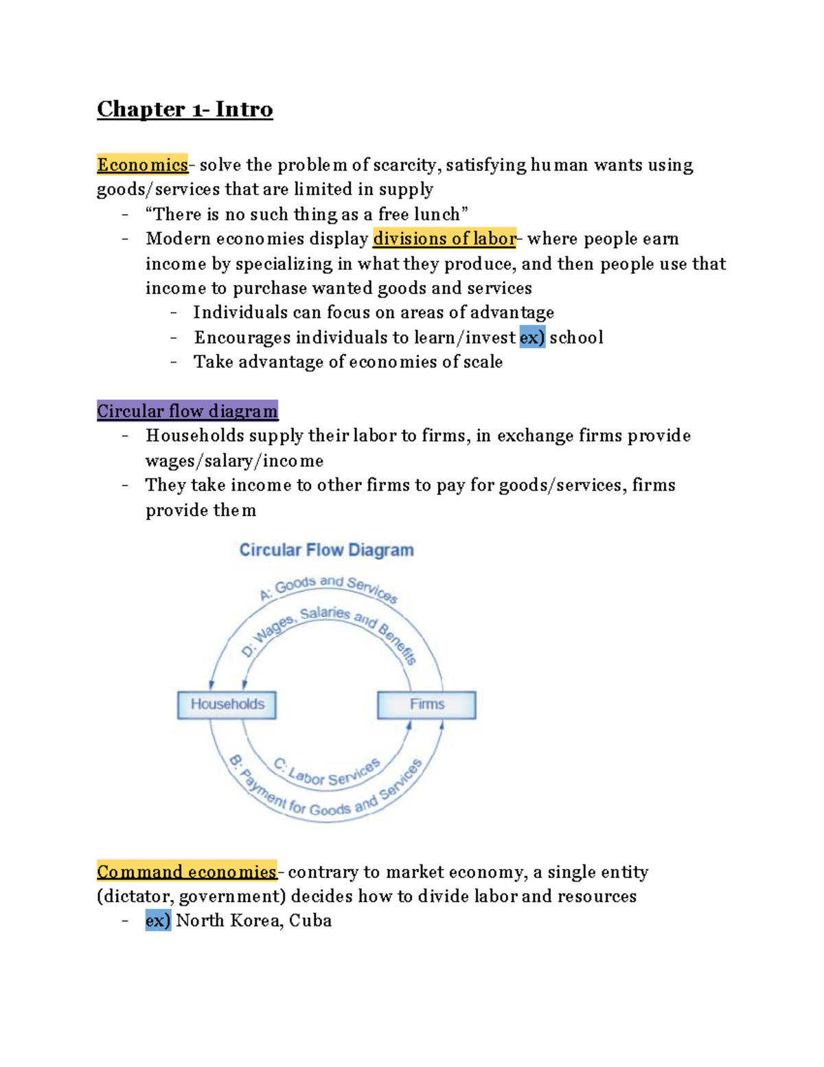 Economics Notes: Key Concepts from Chapters 1-6 (ECO 101) - Studocu