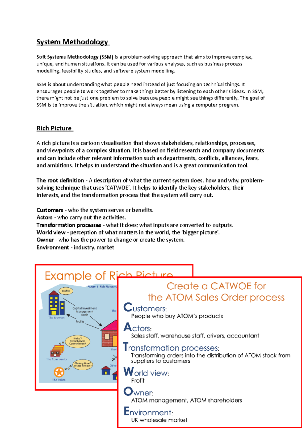 System Methodology - notes - System Methodology Soft Systems ...