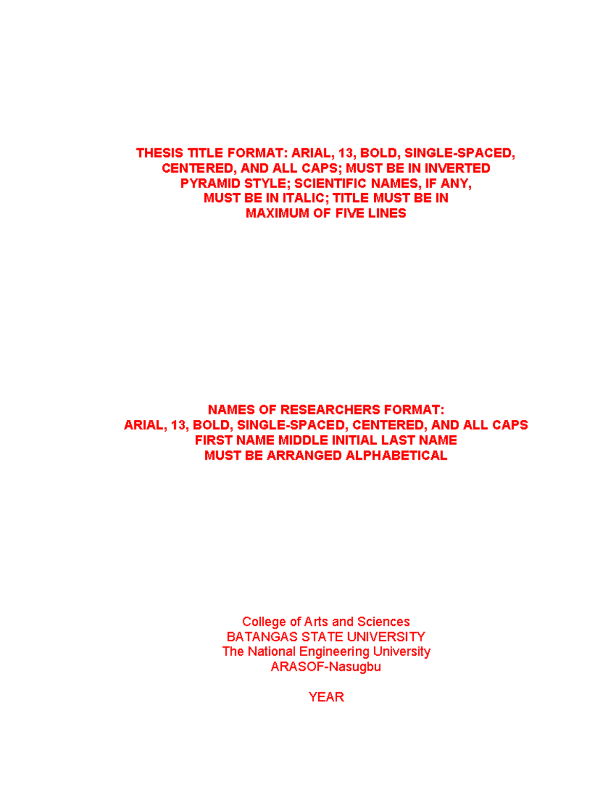 Full Manuscript Template for Thesis Submission: BS in Seagrass ...